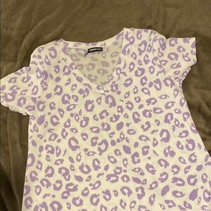 HEIMISH USA Purple and White Shirt